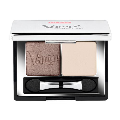 PUPA Компактные двойные тени VAMP! DUO тон 006 коричневый ванильный