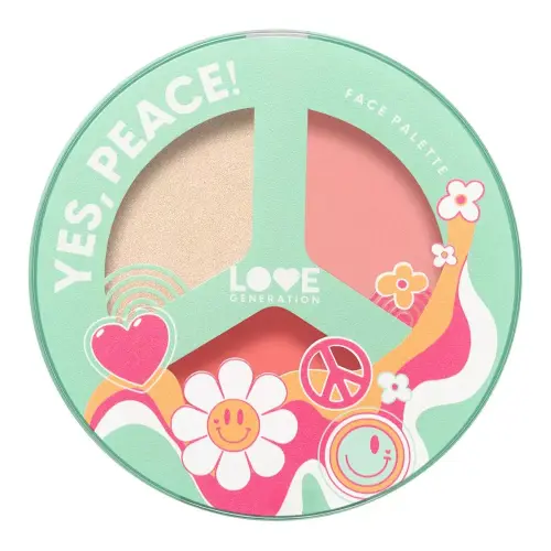 Love Generation Палетка для лица / Face Palette Yes, Peace! тон 02 9,6 г