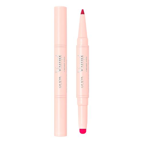 PUPA Губная помада VAMP! CREAMY DUO тон 012 Виншнево-красный
