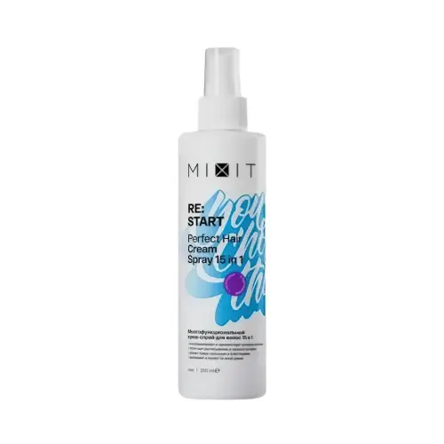 MIXIT Многофункциональный крем-спрей для волос 15 в 1 «RE:START» Perfect Hair Cream Spray 15 in 1 250мл
