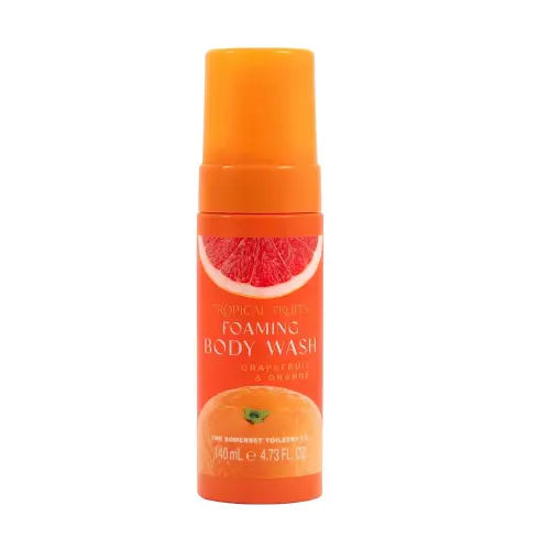 SOMERSET Tropical Fruit Orange & Grapefruit Foaming Body Wash 140ml  Тропические фрукты 140 мл пенящийся гель для душа с апельсином и грейпфрутом