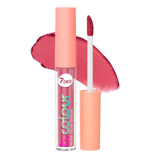 7DAYS B.COLOUR Жидкая матовая помада для губ / 02 Pink, 2,5 мл
