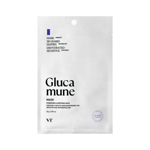 VT GLUCAMUNE MASK Маска для глубокого увлажнения лица с грибом тремелла 23 мл
