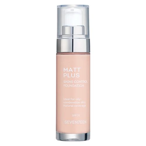 Seventeen Тональный крем матирующий MATT PLUS SHINE CONTROL FOUNDATION, тон 00, светлый фарфор