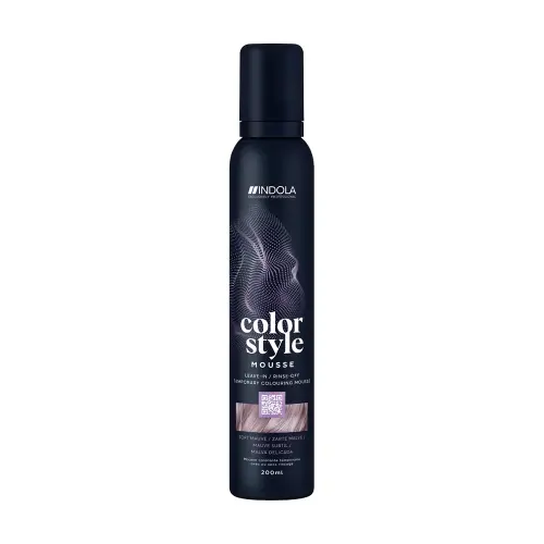 INDOLA Color Style Mousse Soft Mauve Оттеночный мусс для укладки волос Мягкая Волна 200мл