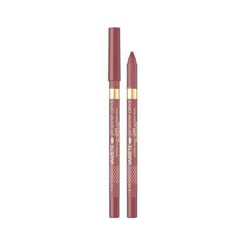 Eveline ГЕЛЕВЫЙ КАРАНДАШ ДЛЯ ГУБ ВОДОСТОЙКИЙ/МАТОВЫЙ 03-DARK ROSE VARIETE GEL LIPLINER PENCIL