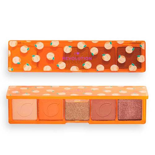 REVOLUTION I HEART ПАЛЕТКА ТЕНЕЙ ДЛЯ ВЕК MINI MATCH Peach Please