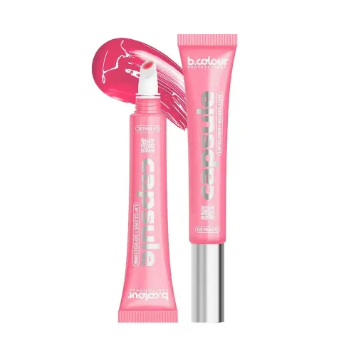 7DAYS B.COLOUR PRO CAPSULE Блеск для губ зеркальный с 3D эффектом / 04 Candy, 12 мл