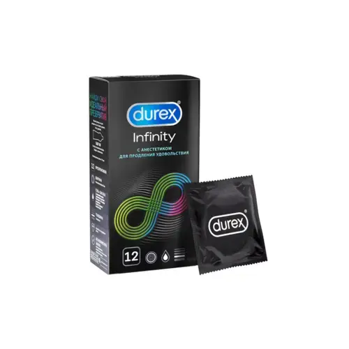 Durex презервативы Infinity с анестетиком, 12 шт
