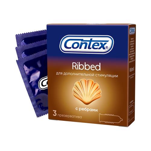 Contex презервативы Ribbed с ребристой структурой, 3 шт