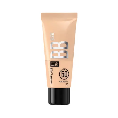 Maybelline Увлажняющий легкий крем-уход для лица New York Fit Me BB с тональным эффектом Nude, тон 20, 30 мл