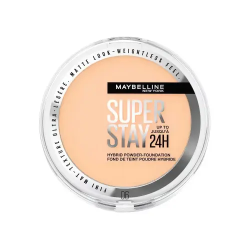 Maybelline Стойкая крем-пудра с тональным эффектом Super Stay 24HR Hybrid Powder Foundation №06, 9 г