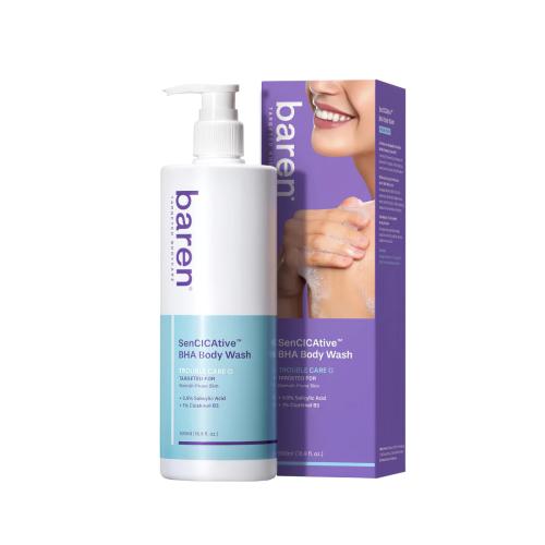 BAREN SenCICAtive BHA Body Wash  Гель для душа с BHA и центеллой SenCICAtive, 500 мл