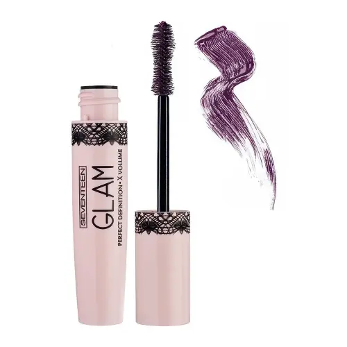 Seventeen Cosmetics Тушь для ресниц “GLAM”. Идеальное разделение. Супер объем. т.02 слива