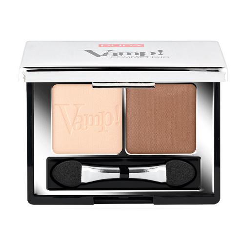 PUPA Компактные двойные тени VAMP! DUO тон 005 молочный шоколад
