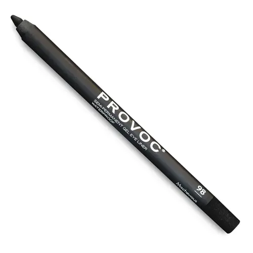 PROVOC Semi-Permanent Gel Eyeliner Black Glitter WP 98 Mischevious Гелевый водостойкий карандаш подводка для глаз EYL98