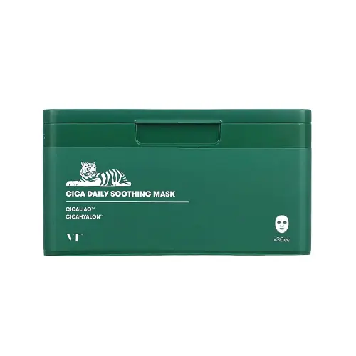 VT CICA DAILY SOOTHING MASK Набор масок с центеллой 30 шт 350 мл