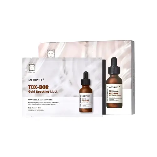 MEDI-PEEL TOX-BOR GOLD BOOSTING MASK Питательная маска, обогащенная чистым 24-каратным золотом (99,9%) 25 мл