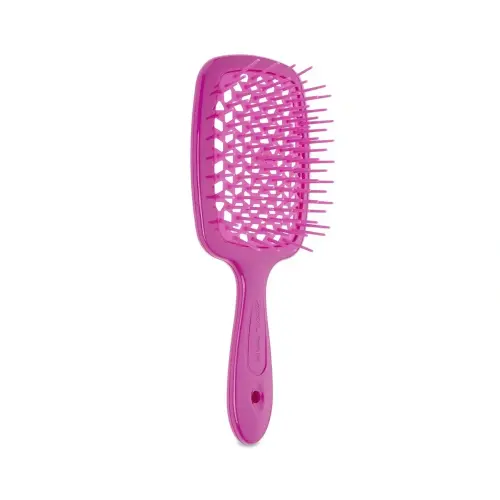 Janeke SUPERBRUSH РАСЧЕСКА МАЛЕНЬКАЯ РОЗОВАЯ FLUO 2 17,5x7x3СМ