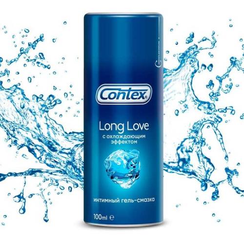 Contex гель-смазка для интимного применения Long Love (с охлаждающим эффектом), 100 мл