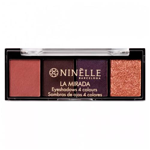 Ninelle Тени для век 4 оттенка LA MIRADA №503 розово-фиолетовый