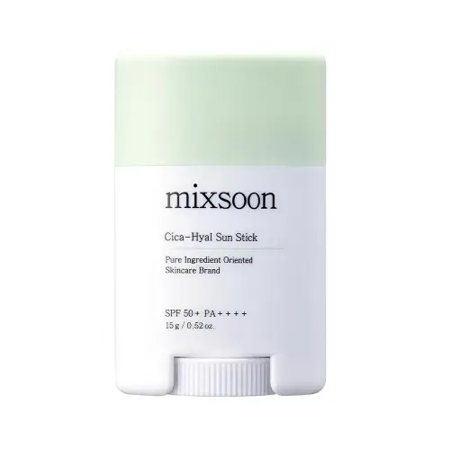 MIXSOON Cica Hyal Sunstick — солнцезащитный стик с центеллой и гиалуроновой кислотой, 15 г