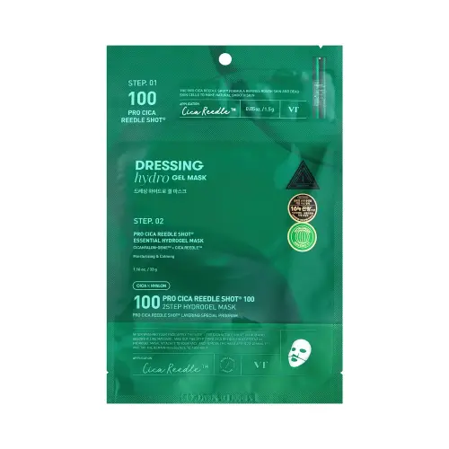VT PRO CICA REEDLE SHOT® 100 2STEP HYDROGEL MASK Двухэтапная гидрогелевая маска для чувствительной кожи лица с микроиглами 33 мл
