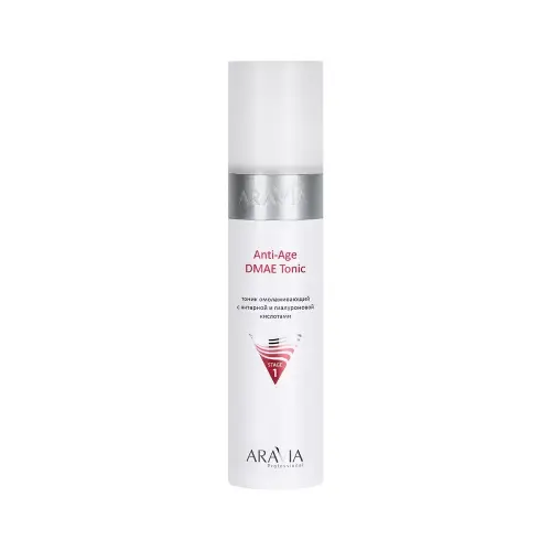 ARAVIA Professional Тоник омолаживающий с янтарной и гиалуроновой кислотами Anti-Age DMAE Tonic, 250 мл