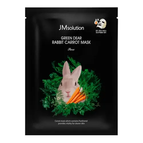 JMSOLUTION GREEN DEAR RABBIT CARROT MASK PURE