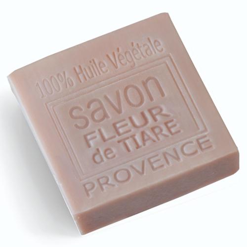 TIARE FLOWER, with sweet almond oil Square 100g Мыло ЦВЕТОК ТИАРЕ с маслом сладкого миндаля