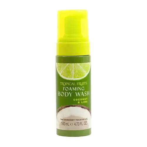 SOMERSET Tropical Fruit Coconut & Lime Foaming Body Wash 140ml  Тропические фрукты 140 мл пенящийся гель для душа с кокосом и лаймом