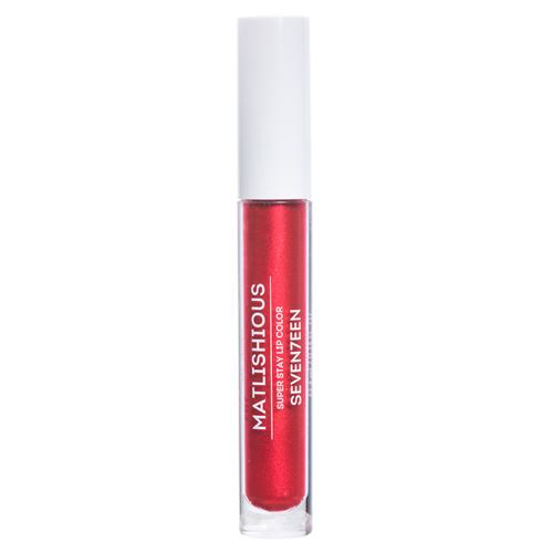 Seventeen Жидкая помада-блеск MATLISHIOUS SUPER STAY LIP COLOR т.32 красный с искрой