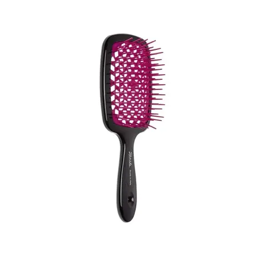 Janeke Superbrush расческа Маленькая Черная/Фуксия 17,5х7х3 СМ