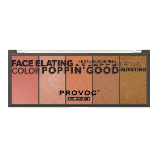 PROVOC Poppin’ Good Blush Palette 5 Colors Палитра румян BLSPL