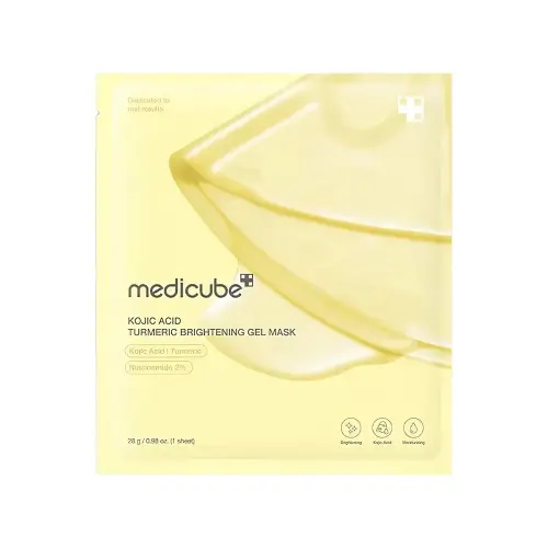 Medicube KOJIC ACID TURMERIC BRIGHTENING Осветляющая гидрогелевая маска для лица 28 мл
