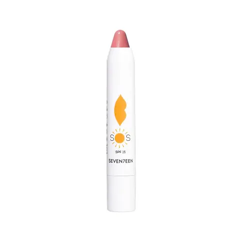 Seventeen Восстанавливающий увлажняющий бальзам для губ SOS LIP REPAIR SPF 15+ Нежный розовый