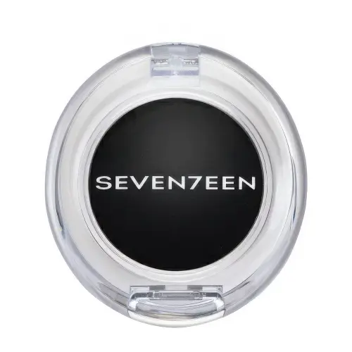 Seventeen Cosmetics Тени д/век компактные сатиновые т.216  SILKY SHADOW SATIN, черный