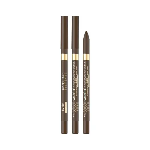 Eveline ГЕЛЕВЫЙ КАРАНДАШ ДЛЯ ГЛАЗ: 02-BROWN VARIETE GEL EYE LINER