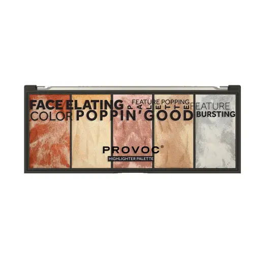 PROVOC Poppin’ Good Highlighter Palette 2x5 Colors Палитра хайлайтеров HGLPL