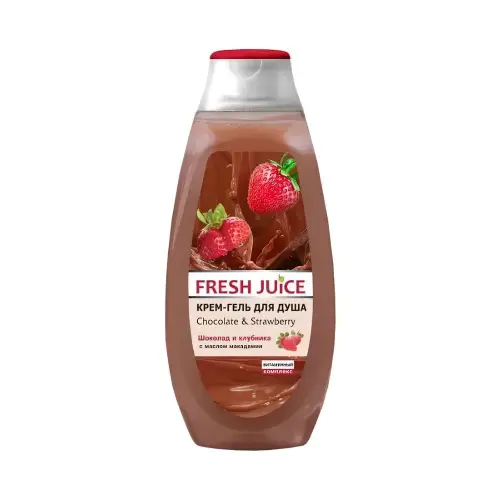 Fresh Juice Крем - гель для душа Chocolate & Strawberry, 400 мл
