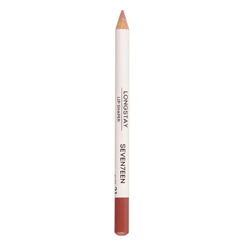 Seventeen Карандаш д/губ устойчивый т.21  LONGSTAY LIP SHAPER PENCIL тёмный оранж