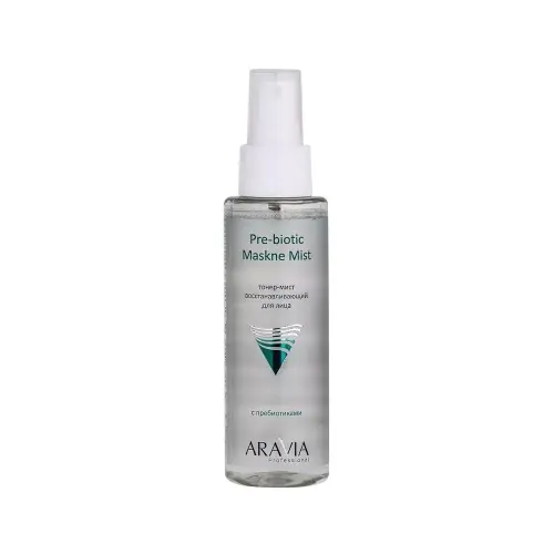 ARAVIA Professional Тонер-мист восстанавливающий с пребиотиками для лица Pre-biotic Maskne Mist, 110 мл