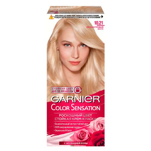Garnier Стойкая крем-краска для волос Color Sensation Роскошь цвета №10.21 Перламутровый шелк 110 мл