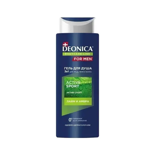 DEONICA FOR MEN Гель для душа Active Sport, 250 мл