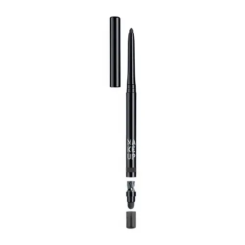 Make up Factory Автоматический контурный карандаш для глаз  Automatic Eyeliner  т.01 черный вельвет