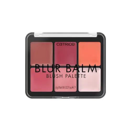 Catrice Палетка румян для лица пудро оброзующая Blur Balm Blush Palette 010 1уп