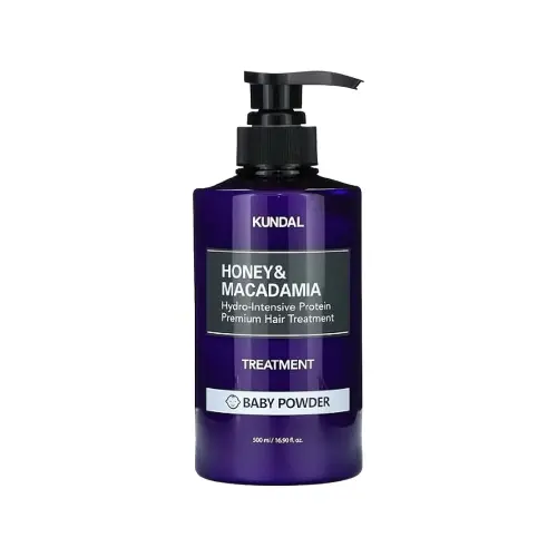 KUNDAL КОНДИЦИОНЕР ДЛЯ ВОЛОС HONEY/MACADAMIA PROTEIN PREMIUM TREATMENT 500ML (KUNDAL) BABY POWDER