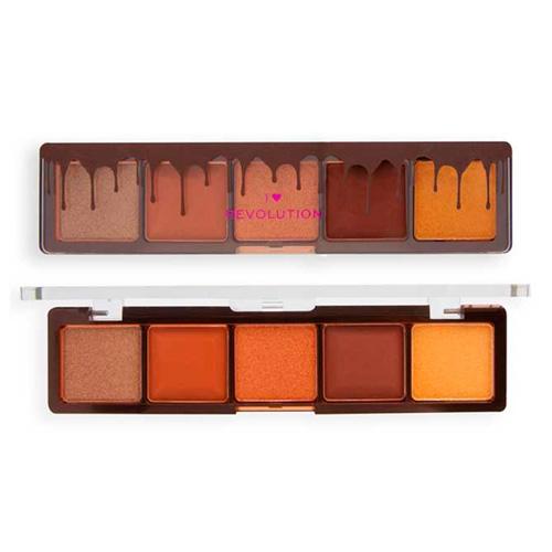REVOLUTION I HEART ПАЛЕТКА ТЕНЕЙ ДЛЯ ВЕК MINI CHOCOLATE SHADOW PALETTE Chocolate Fudge