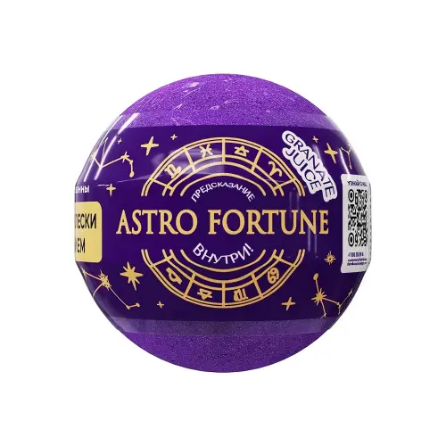 Fabrik Шарик бурлящий для ванны с шиммером ASTRO FORTUNE Granate juice 120 г