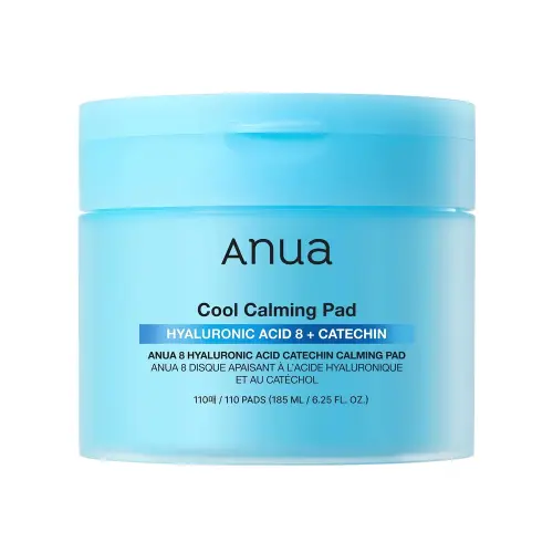 ANUA 8 HYALURONIC ACID CATECHIN CALMING PAD Успокаивающие пэды с гиалуроновой кислотой и экстрактом катехина 185ml (110EA)